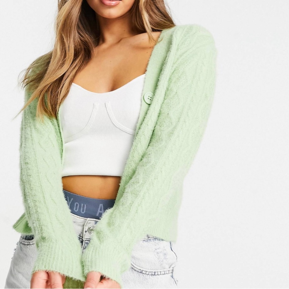 ASOS GREEN CARDIGAN